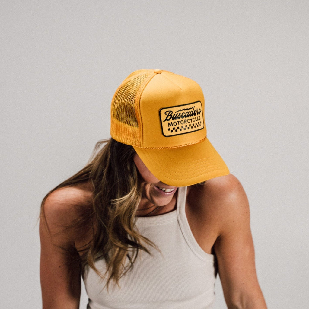 'Banner’ Foam Trucker Hat - Gold