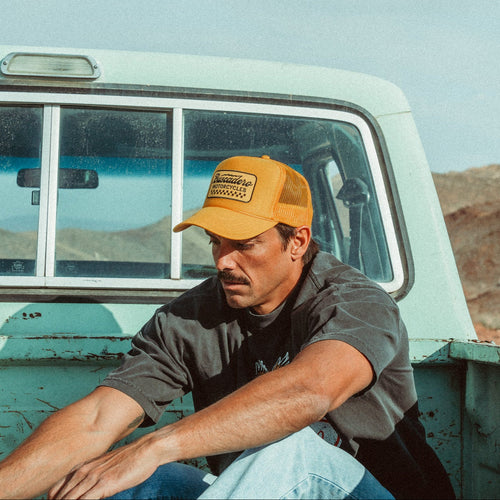 'Banner’ Foam Trucker Hat - Gold