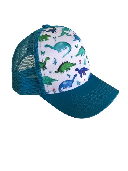 Blue Dinosaur Trucker Hat