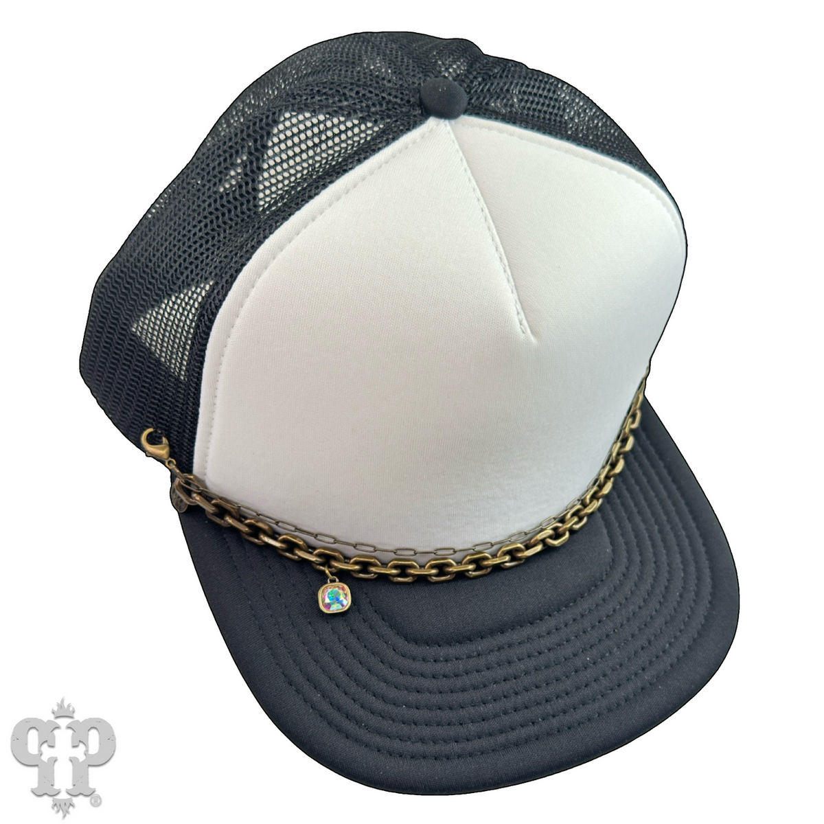 Trucker hat chains with crystal from Swarovski® drop